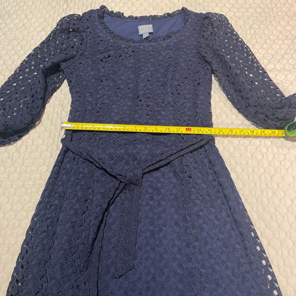 Rabbit Rabbit Rabbit Elegant Navy Lace Dress - Picture 7 of 8